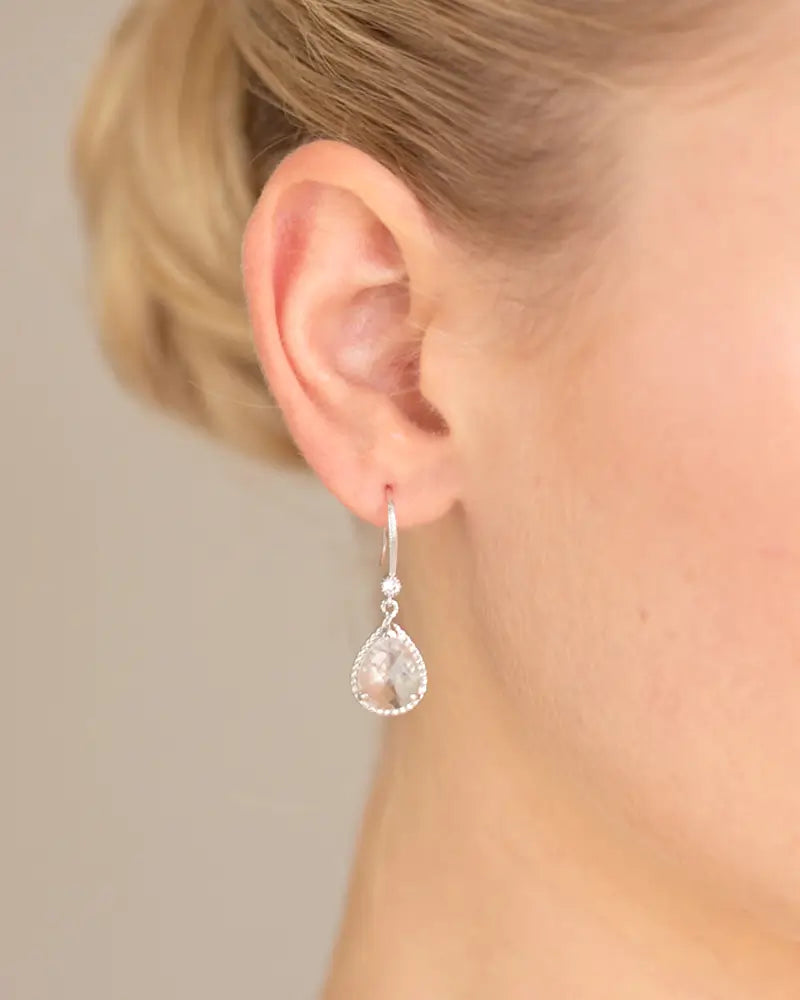 Boucles d’oreilles mariage charlotte – bijou raffiné pour mariée
