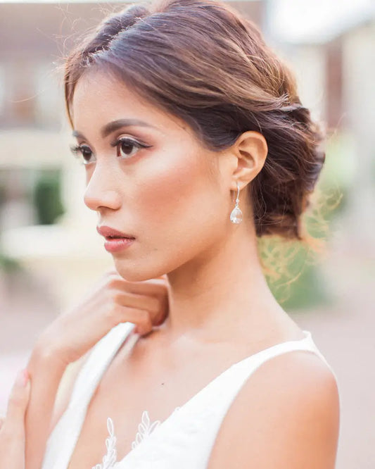 Boucles d’oreilles mariage Charlotte – bijou raffiné pour mariée