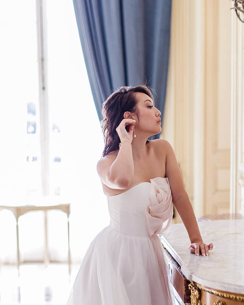 Boucles d’oreilles mariage perle  – bijou raffiné pour mariée