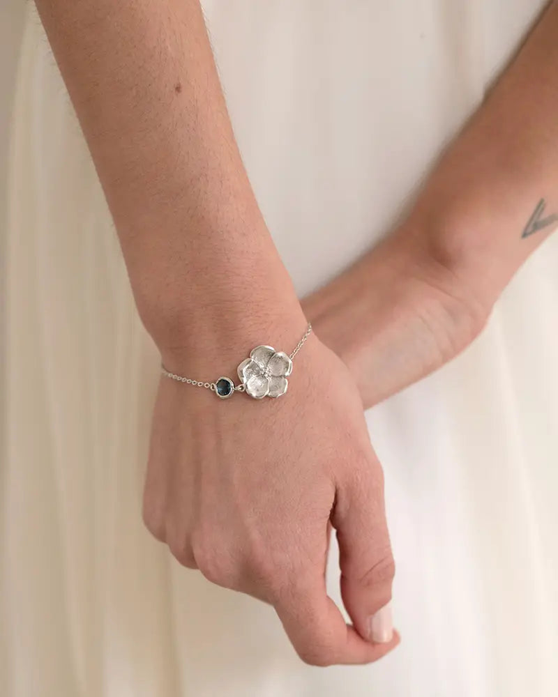 Bracelet Fleur Mariée Euridice- Atelier Sarah Aime 