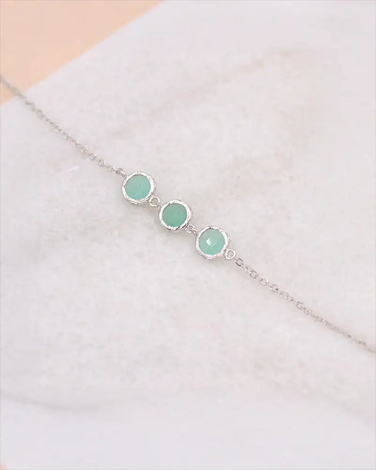 Bracelet mariée Jawen Mint - Atelier Sarah Aime