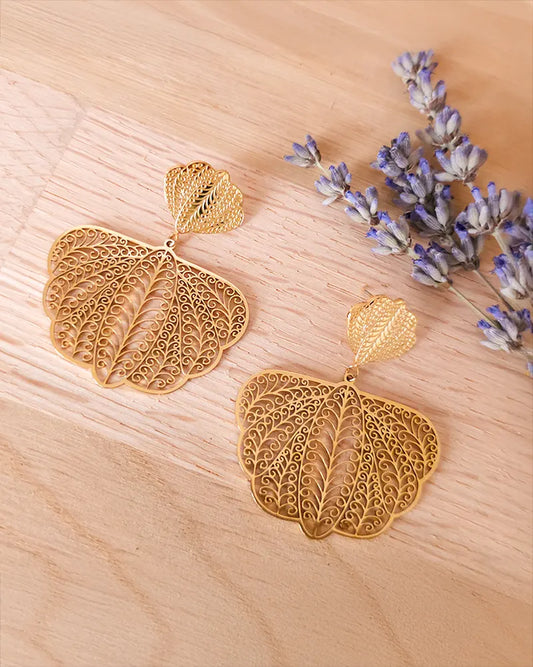 Boucles d'oreilles mariée Carmen -bijoux mariage - Atelier Sarah Aime
