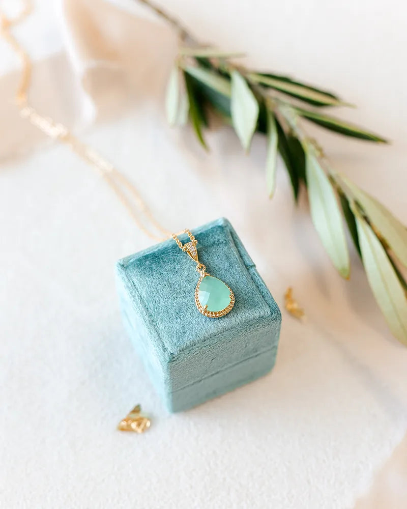 collier mariée goutte Atelier Sarah Aime 