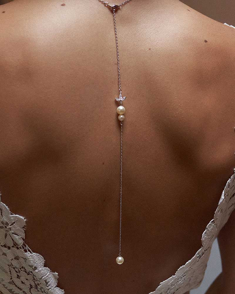  Bijou de dos Mariée Katy pour robe dos nu
