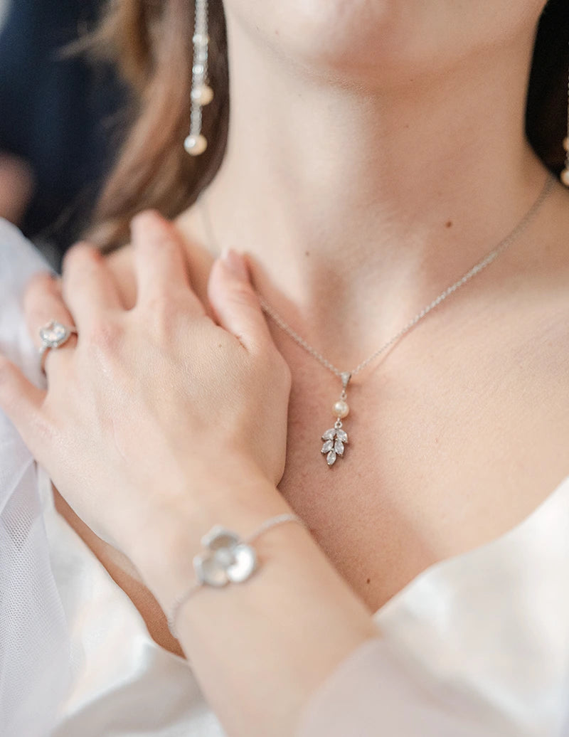 Collier mariée Perle Emilie - Atelier Sarah Aime