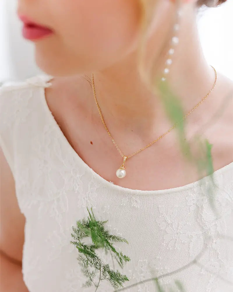 Collier de mariée Manoha – création française Atelier Sarah Aime