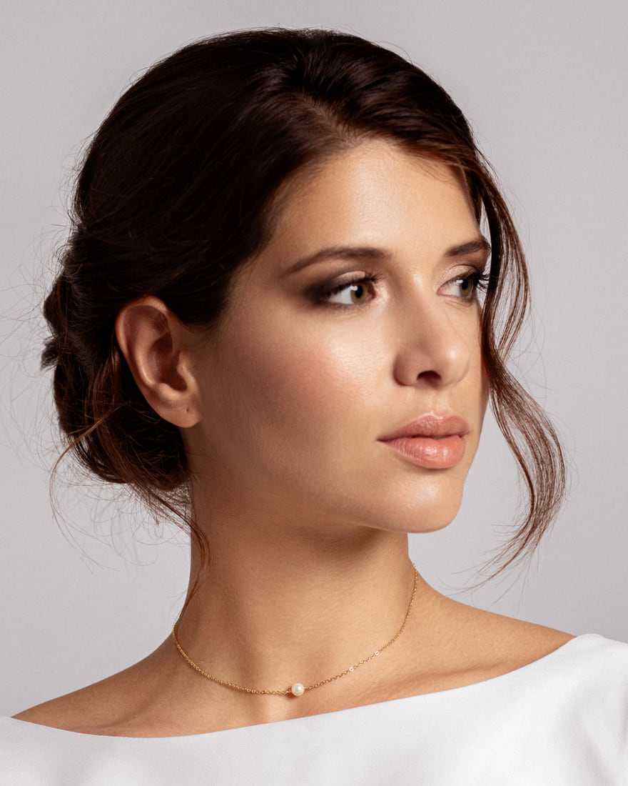 Collier de mariée Camille – création française Atelier Sarah Aime

