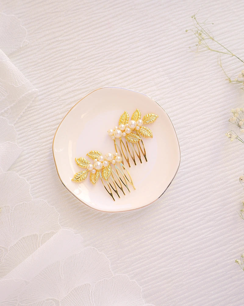Peigne mariée double 