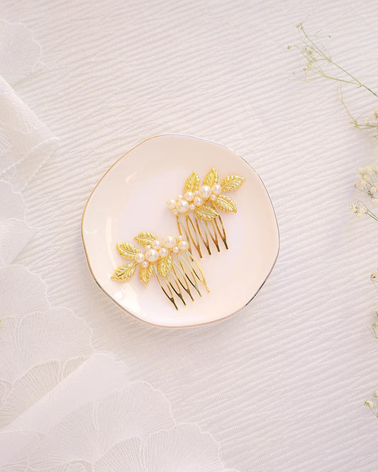 Peigne mariée double 