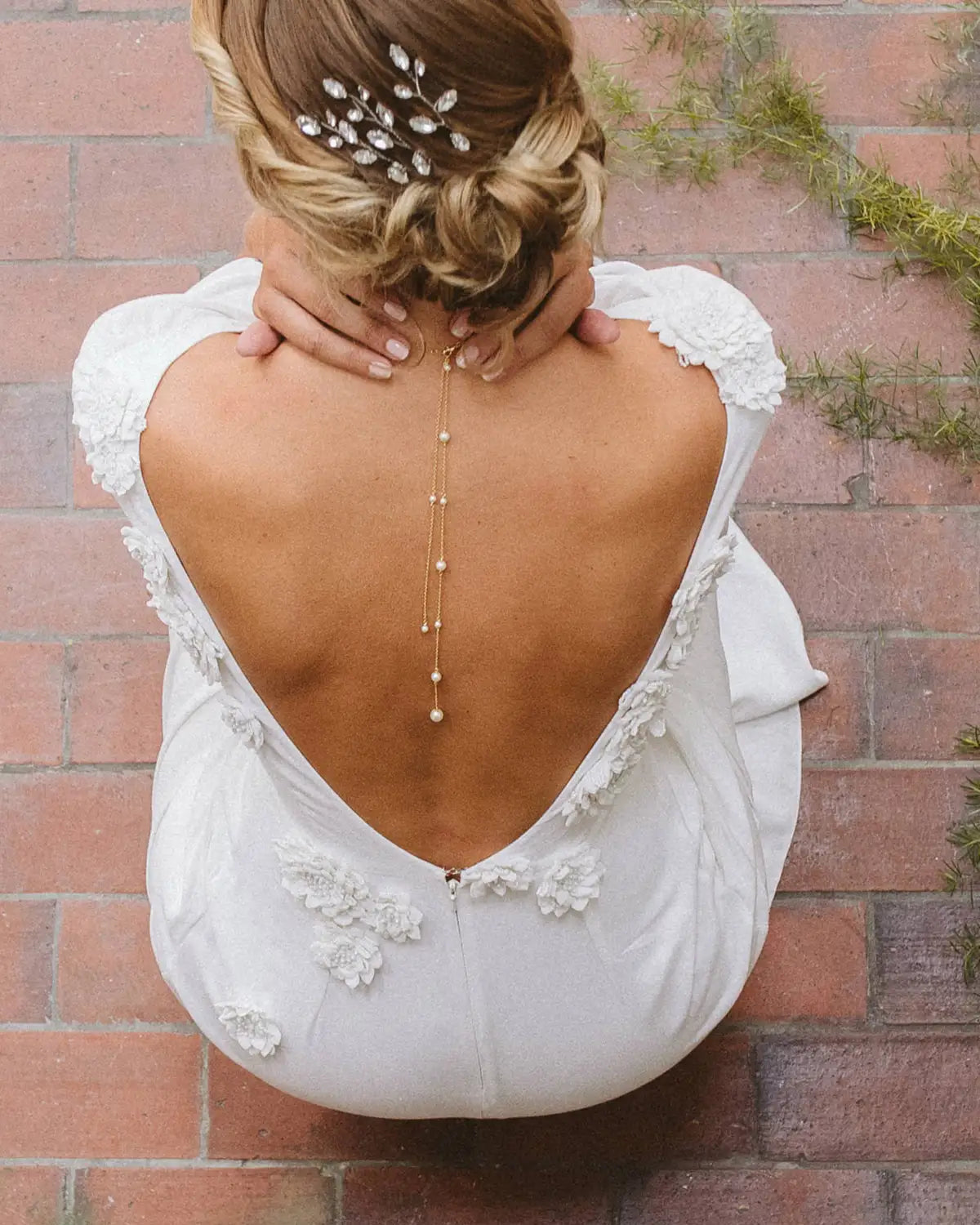 Bijou de dos perles - Joyce -Atelier Sarah Aime