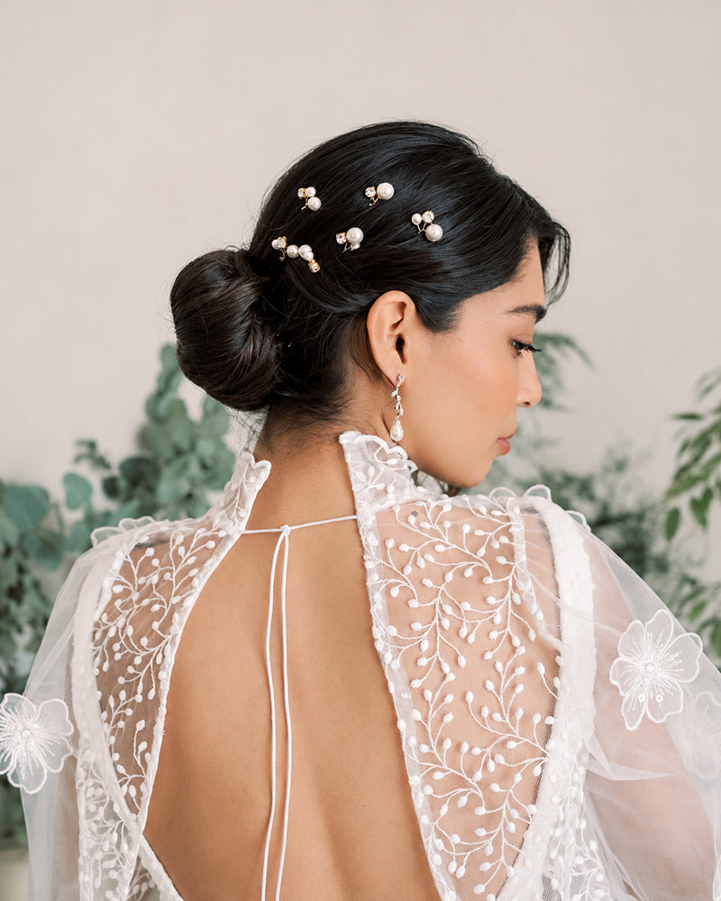 Kayat – Pics à Chignon Mariée strass et perles