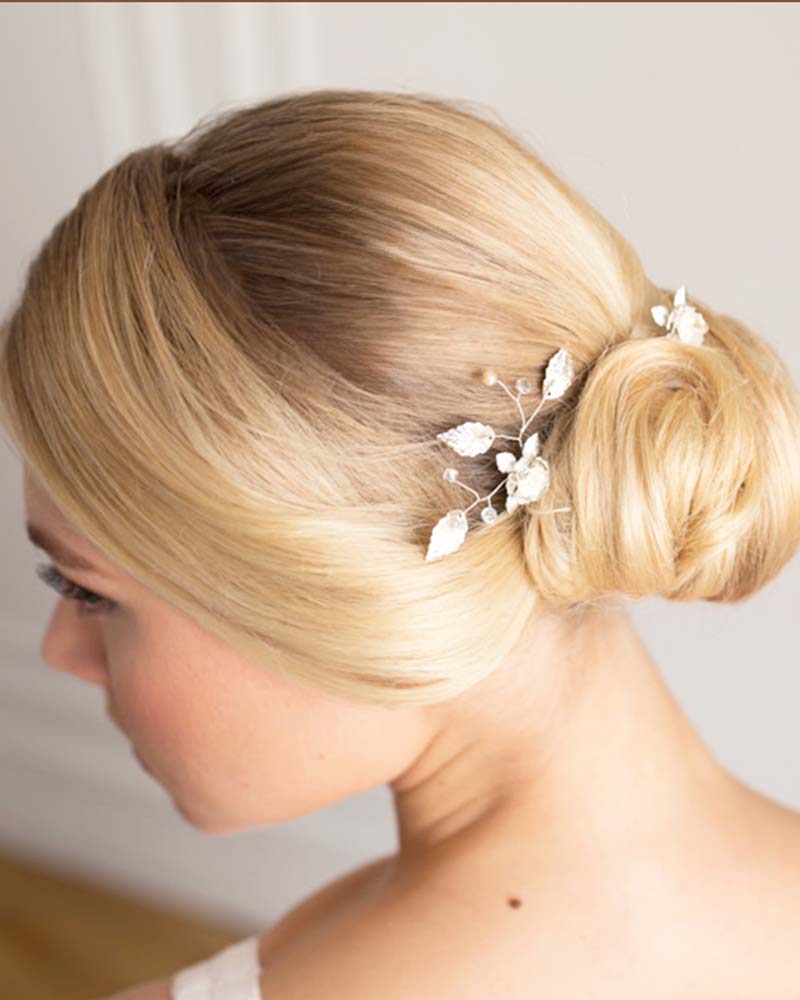 Pics à cheveux mariage – modèle Souki, création française Atelier Sarah Aime