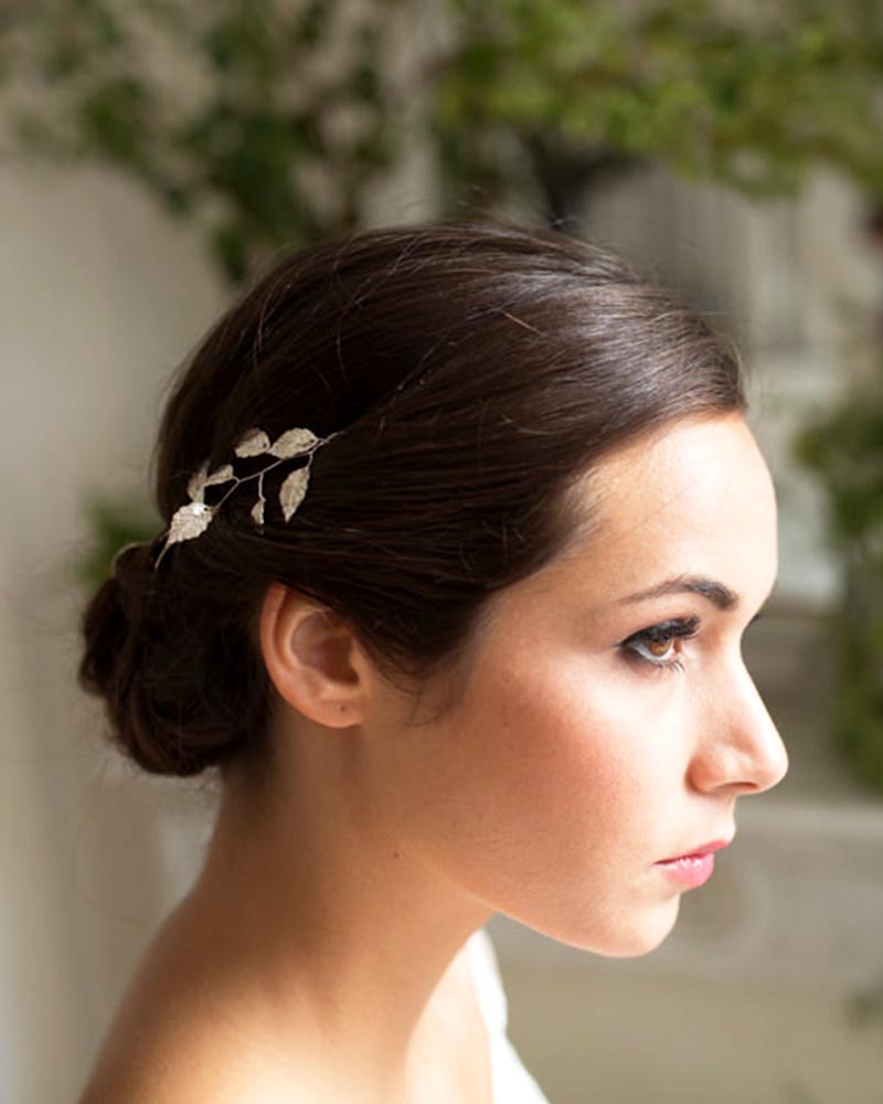 tête vigne argenté